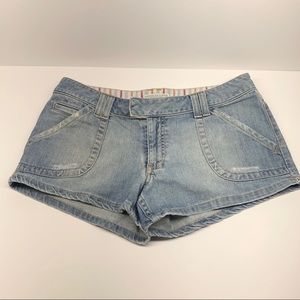 💚 American Eagle Extended Tab Jean Shorts size 6